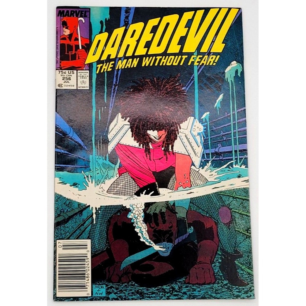 DAREDEVIL #256 (1988) / VF+ / MARK JEWELER NEWSSTAND TYPHOID MARY‎